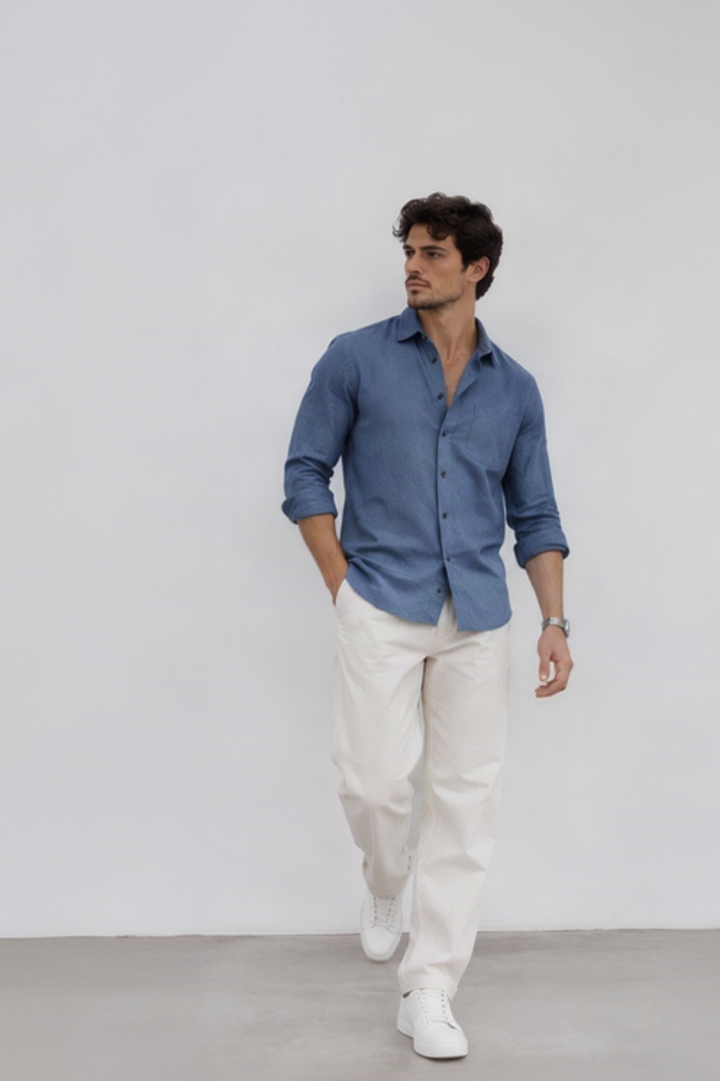 Variante 1 Bleu — mannequin entier